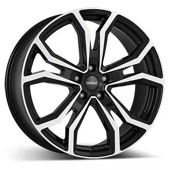 8 x 18 ET 42,5 DEZENT Felge für Ford Tourneo Connect in schwarz/poliert Letzte Chance