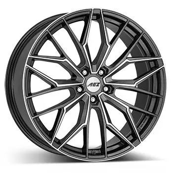 Preiswert 8 x 18 ET 44 AEZ Felge für Ford Transit Connect in gunmetal (dunkelgrau gebürstet)/poliert