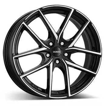 8 x 19 ET 44 DEZENT Felge für Ford Transit Connect in schwarz/poliert Begrenztes Angebot